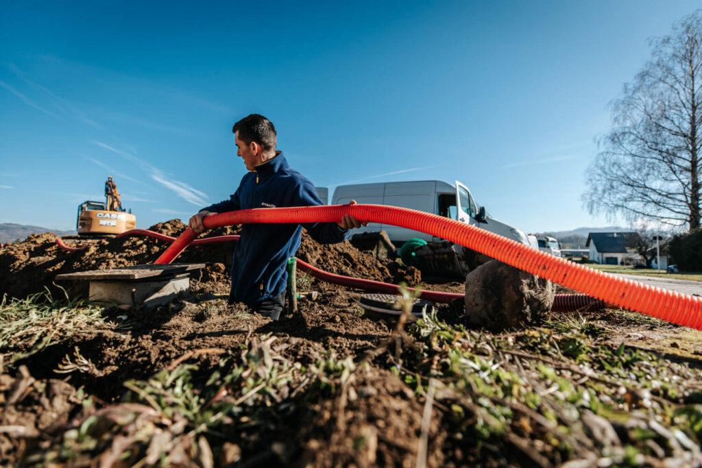 TRAVAUX D'ASSAINISEMENT RÉALISÉ PAR L'ENTREPRISE DAVIET VIBERT À RUMILLY